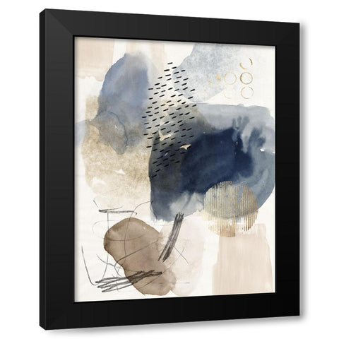 Luminous Flux Black Modern Wood Framed Art Print with Double Matting by Reeves, Tom