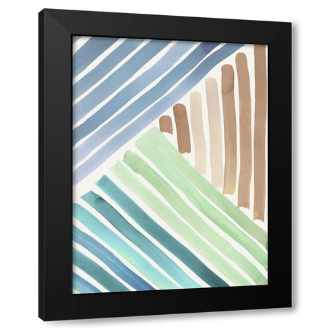Spectral Symphony II Black Modern Wood Framed Art Print by Reeves, Tom