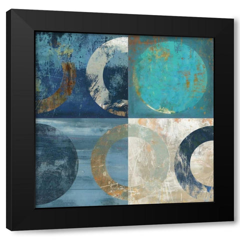 Accordance II Black Modern Wood Framed Art Print by Reeves, Tom
