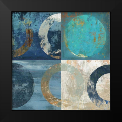Accordance II Black Modern Wood Framed Art Print by Reeves, Tom