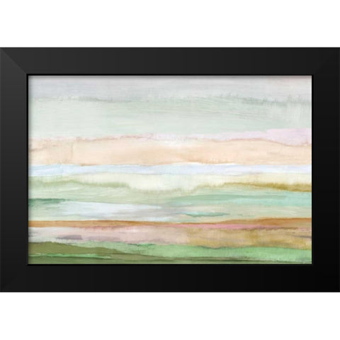 Pursuit Black Modern Wood Framed Art Print by Reeves, Tom