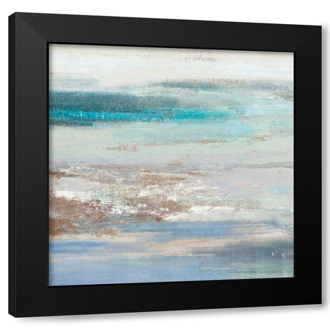 Cabana Waves I Black Modern Wood Framed Art Print with Double Matting by Reeves, Tom