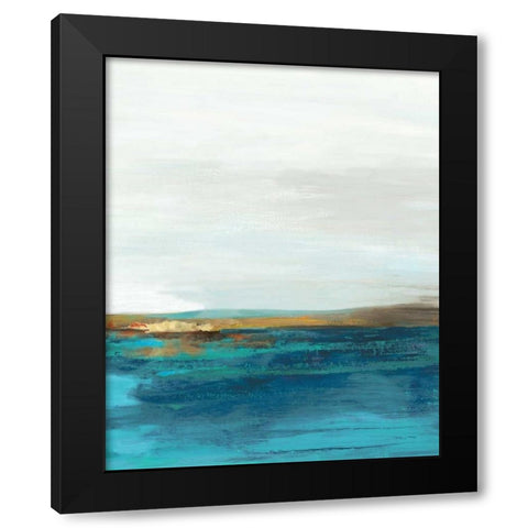 Pastoral Landscape II Black Modern Wood Framed Art Print with Double Matting by Reeves, Tom
