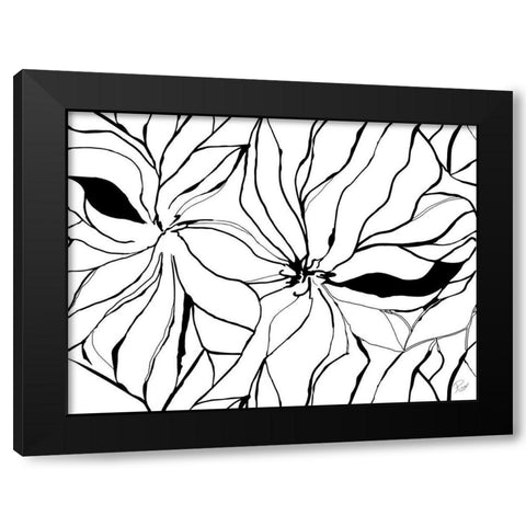 Sernea  Black Modern Wood Framed Art Print with Double Matting by Gandhi, Ritikia