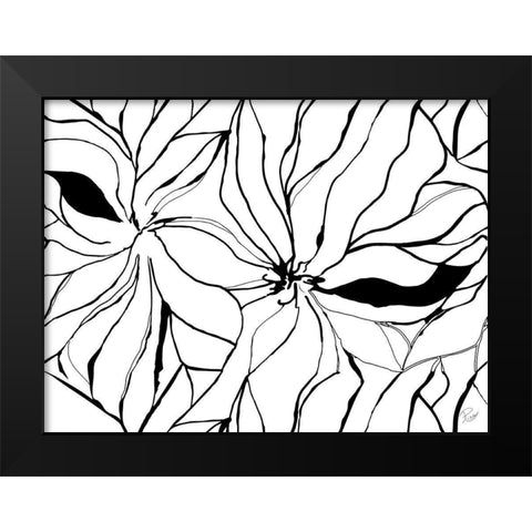 Sernea  Black Modern Wood Framed Art Print by Gandhi, Ritikia