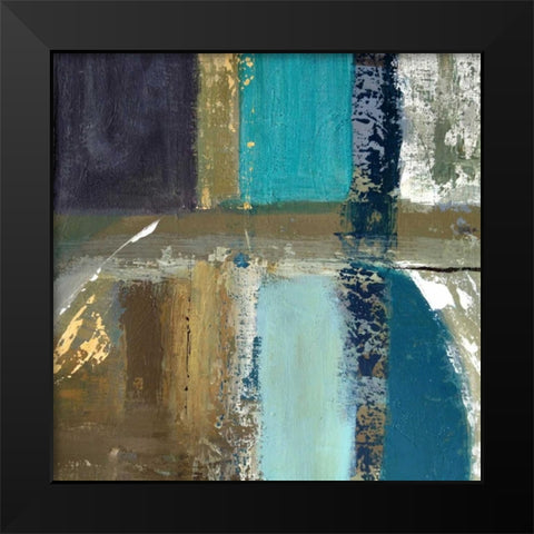 Indigo Equation II Black Modern Wood Framed Art Print by Palmer, Ruth