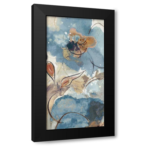 Softly Blushing I Black Modern Wood Framed Art Print by Palmer, Ruther
