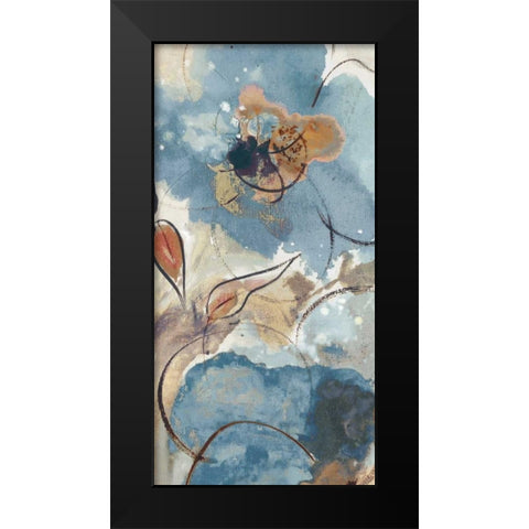Softly Blushing I Black Modern Wood Framed Art Print by Palmer, Ruther