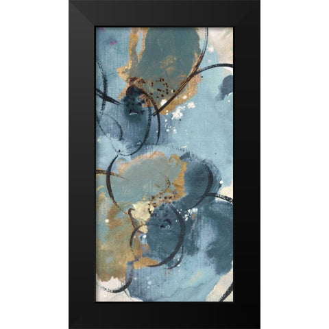 Softly Blushing II Black Modern Wood Framed Art Print by Palmer, Ruther