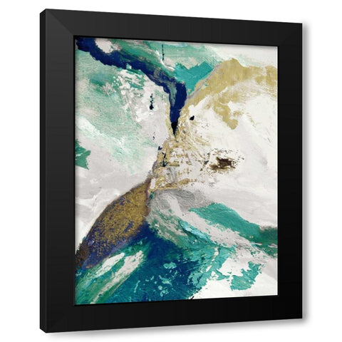 Riviera III Black Modern Wood Framed Art Print with Double Matting by Palmer, Ruth