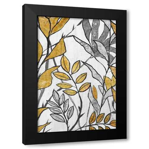 Seedlings II Black Modern Wood Framed Art Print by Palmer, Ruther