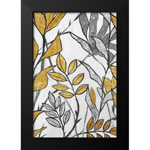 Seedlings II Black Modern Wood Framed Art Print by Palmer, Ruther