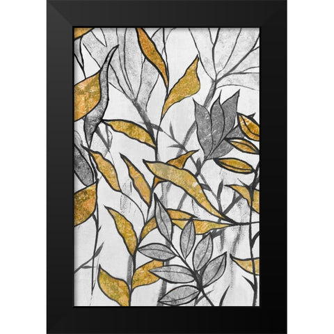 Seedlings III Black Modern Wood Framed Art Print by Palmer, Ruther