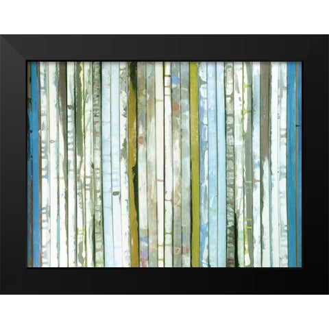 Day at the Beach Black Modern Wood Framed Art Print by Palmer, Ruth