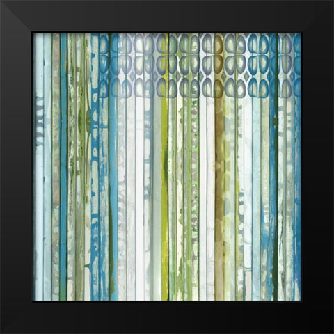 Vertical Ends Black Modern Wood Framed Art Print by Palmer, Ruth