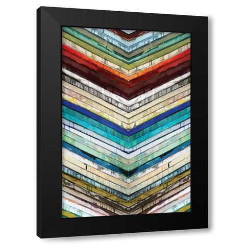 Going Down Black Modern Wood Framed Art Print by Palmer, Ruth