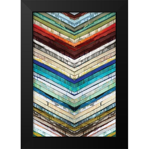 Going Down Black Modern Wood Framed Art Print by Palmer, Ruth