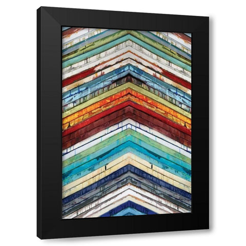 Going Up Black Modern Wood Framed Art Print by Palmer, Ruth