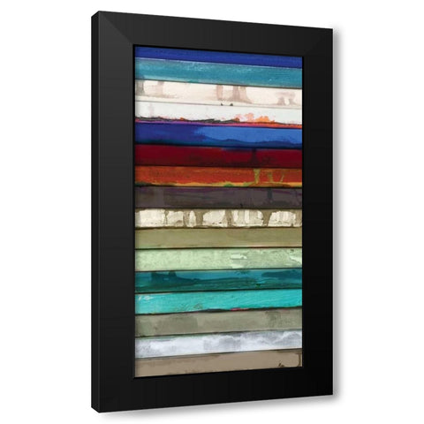 Stack I Black Modern Wood Framed Art Print by Palmer, Ruth