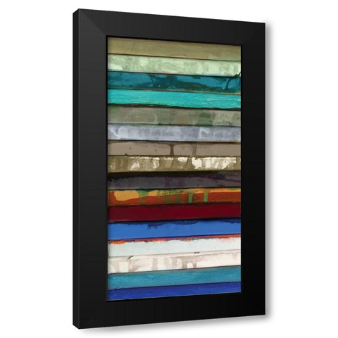 Stack II Black Modern Wood Framed Art Print by Palmer, Ruth