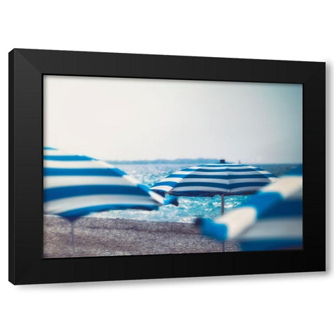 Summer Swim II Black Modern Wood Framed Art Print by Schenck, Robert