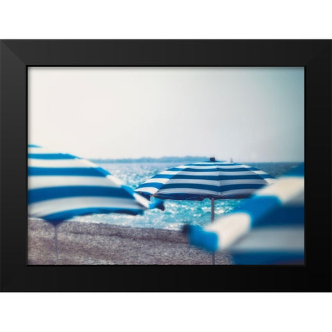 Summer Swim II Black Modern Wood Framed Art Print by Schenck, Robert