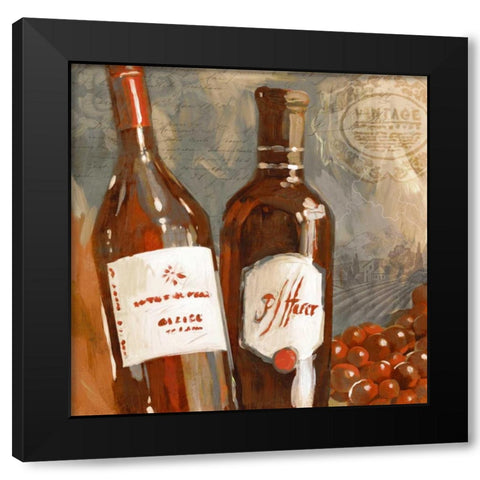 Red Wine I Black Modern Wood Framed Art Print with Double Matting by Selkirk, Edward