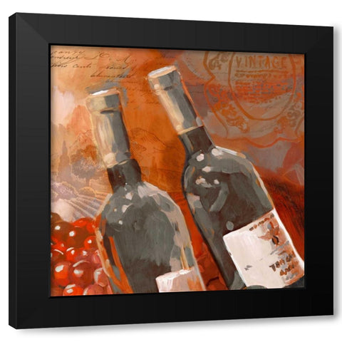 Red Wine II Black Modern Wood Framed Art Print with Double Matting by Selkirk, Edward