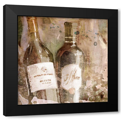 Wedding Wine I Black Modern Wood Framed Art Print with Double Matting by Selkirk, Edward