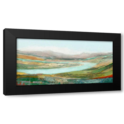 Aerial Landscape Black Modern Wood Framed Art Print with Double Matting by Selkirk, Edward