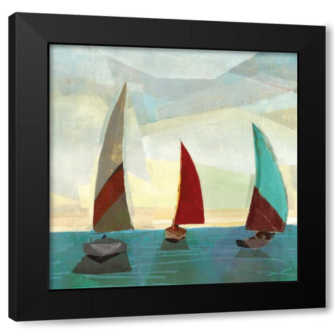 Gallivant Yellow I Black Modern Wood Framed Art Print with Double Matting by Selkirk, Edward