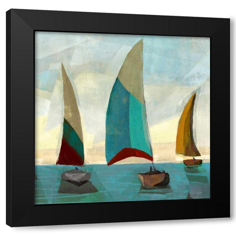 Gallivant Yellow II Black Modern Wood Framed Art Print with Double Matting by Selkirk, Edward