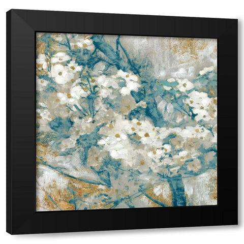 Golden Dogwood I Black Modern Wood Framed Art Print with Double Matting by Selkirk, Edward