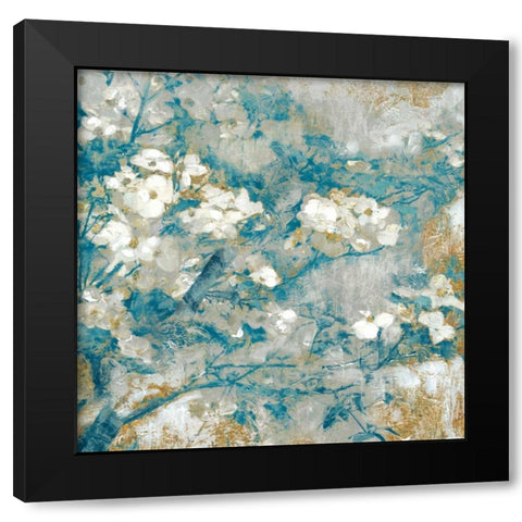 Golden Dogwood II Black Modern Wood Framed Art Print with Double Matting by Selkirk, Edward
