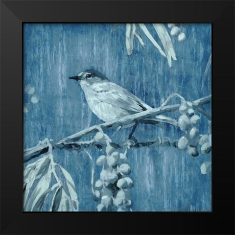 Denim Songbird I Black Modern Wood Framed Art Print by Selkirk, Edward