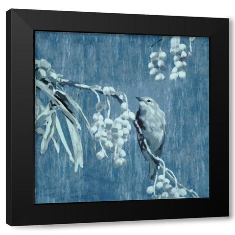 Denim Songbird II Black Modern Wood Framed Art Print with Double Matting by Selkirk, Edward