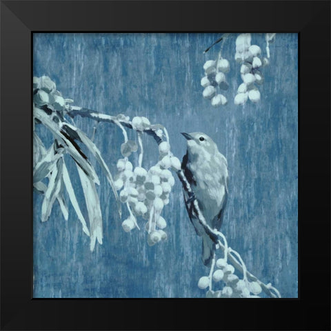 Denim Songbird II Black Modern Wood Framed Art Print by Selkirk, Edward
