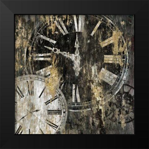 Clockwork II Black Modern Wood Framed Art Print by Selkirk, Edward