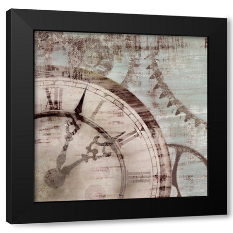 Tick Tock II Black Modern Wood Framed Art Print by Selkirk, Edward