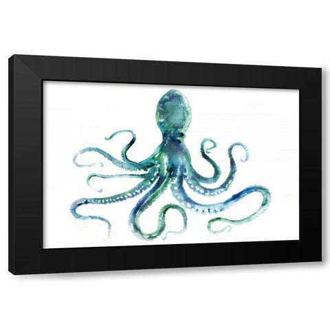 Octopus Black Modern Wood Framed Art Print by Selkirk, Edward
