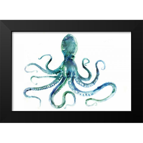 Octopus Black Modern Wood Framed Art Print by Selkirk, Edward