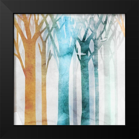 Dancing Tress III Black Modern Wood Framed Art Print by Selkirk, Edward
