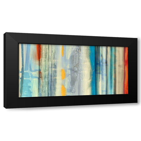 Streaks Black Modern Wood Framed Art Print with Double Matting by Selkirk, Edward