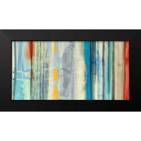Streaks Black Modern Wood Framed Art Print by Selkirk, Edward