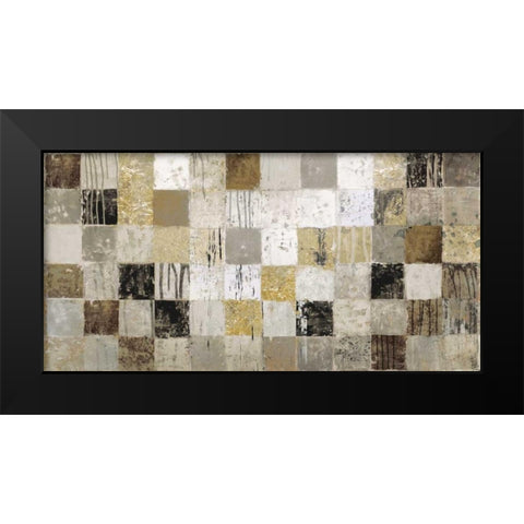 African Mosaic II Black Modern Wood Framed Art Print by Selkirk, Edward