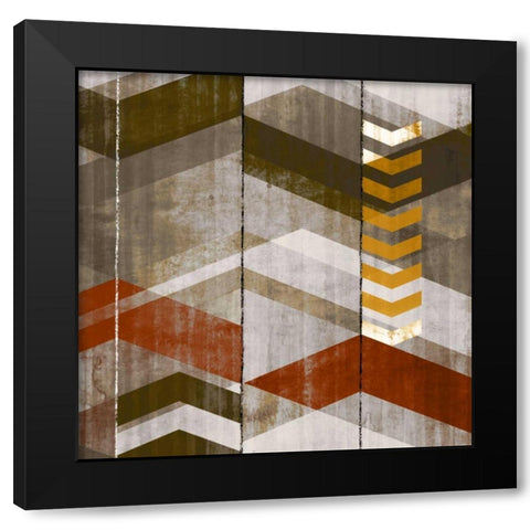 Chevron Serenade III Black Modern Wood Framed Art Print by Selkirk, Edward