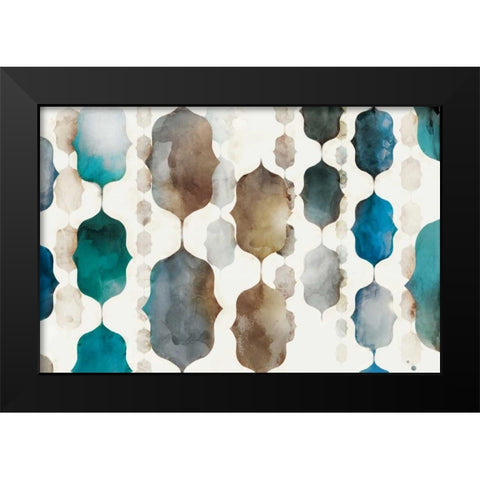 Morrocan Beads Black Modern Wood Framed Art Print by Selkirk, Edward
