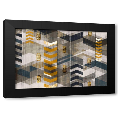 Taxis Black Modern Wood Framed Art Print with Double Matting by Selkirk, Edward