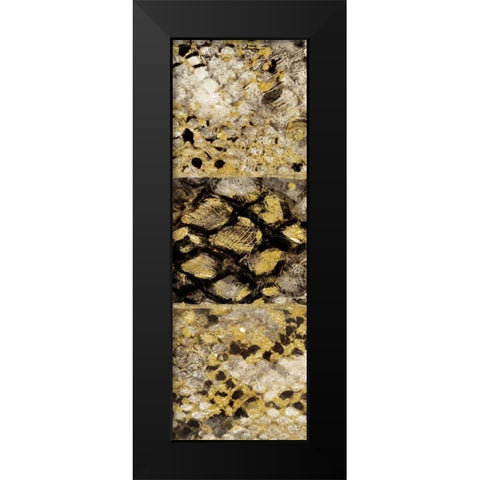 Snake Squares II Black Modern Wood Framed Art Print by Selkirk, Edward