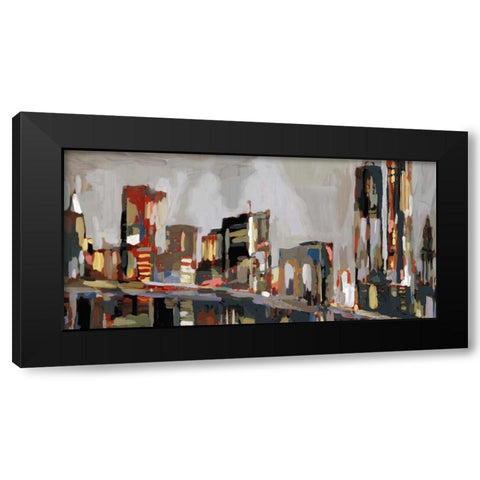 Manhattan Nights  Black Modern Wood Framed Art Print by Selkirk, Edward